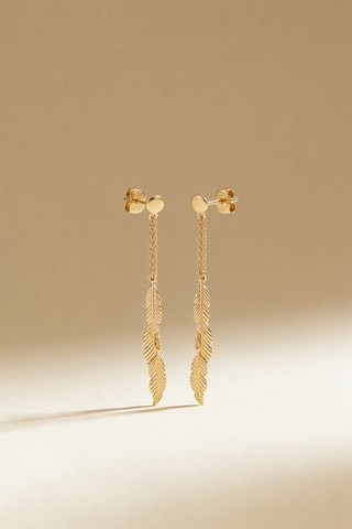 Boucles d'oreilles Leaf Lullaby - Or jaune