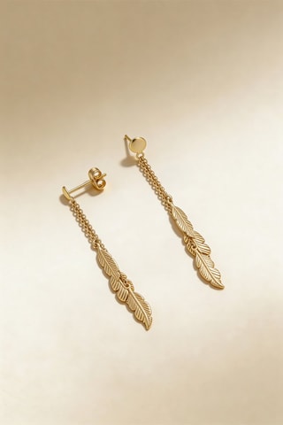 Boucles d'oreilles Leaf Lullaby - Or jaune