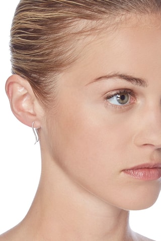 Boucles d'oreilles Vagues de diamants - Or blanc et diamants