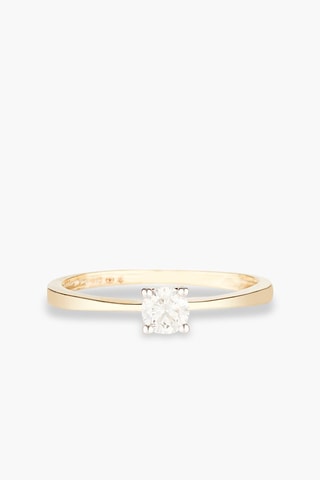 Solitaire Splendide Or jaune et diamant
