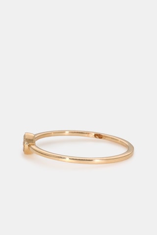 Bague Carré de lunière - Or jaune et diamants
