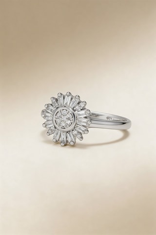 Ring Soleil Witgoud en Diamanten