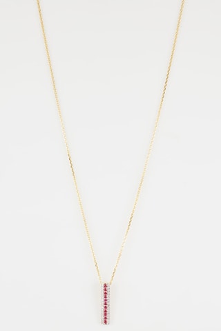 Hanger Kanya  Geelgoud, Diamanten en Robijn