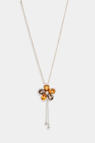 Hanger Noor Witgoud, Diamanten, Citrien en Quartz