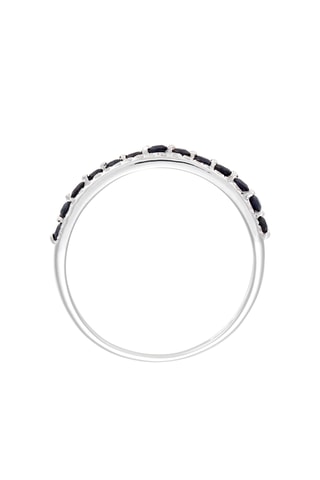 Bague Cantate - Or blanc, diamants et saphirs