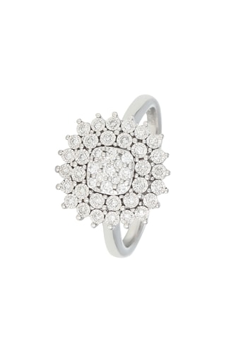 Bague Nisy - Or blanc et diamants