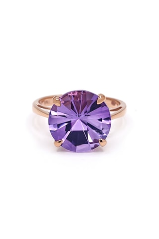 Bague Purple Rain - Or rose et améthyste