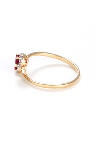 Bague Alinnia - Or jaune, diamants et rubis