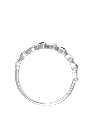 Bague Astrid - Or blanc, diamants et saphirs