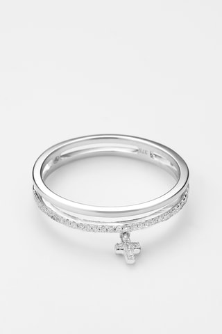 Bague Eris - Or blanc et diamants
