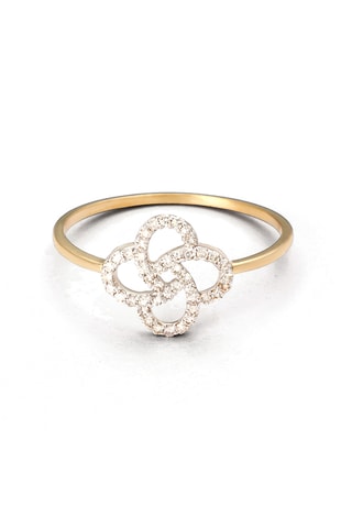Bague Kind Flower - Or jaune et diamants
