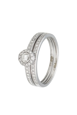 Bague Avesta - Or blanc et diamants