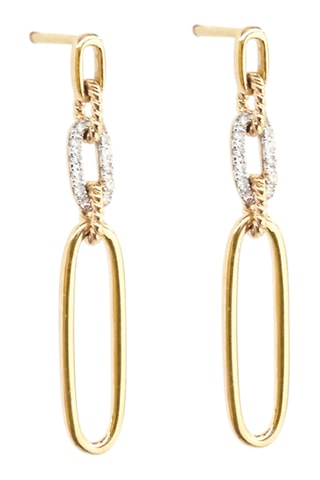 Boucles d'oreilles Layana - Or jaune et diamants