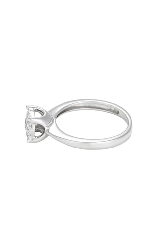 Bague Brillant Lucia 35 - Or blanc et diamants