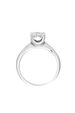 Bague Brillant Lucia 35 - Or blanc et diamants