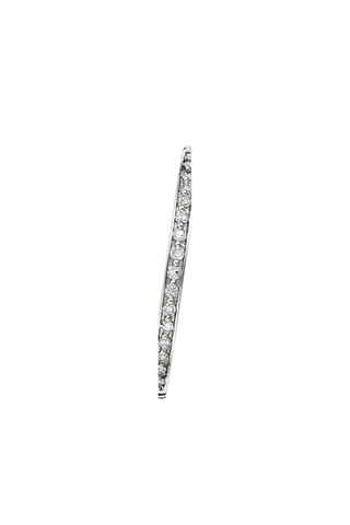 Bague Alliance - Or blanc et diamants