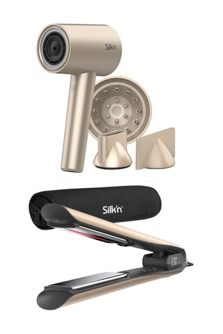 Föhn Silkyair Pro en stijktang Silkystraight