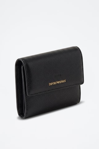 Portefeuille en cuir - Noir - Emporio Armani