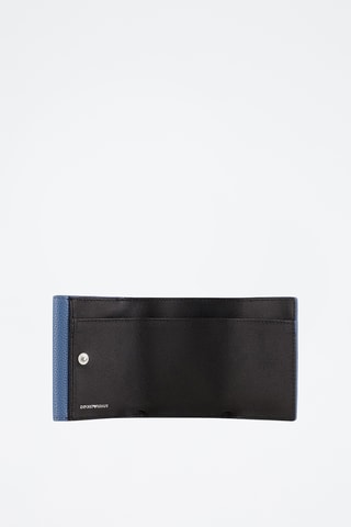 Portefeuille en cuir de mouton - Ciel - Emporio Armani