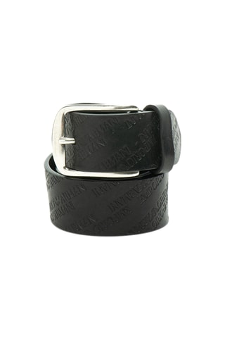 Ceinture en cuir - Noir - Emporio Armani