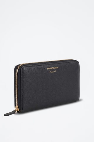 Compagnon en cuir - Noir - Emporio Armani