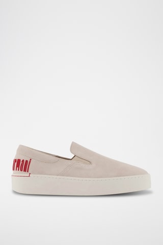Slip-on en nubuck- Beige - Emporio Armani