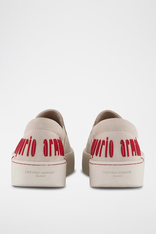 Slip-on en nubuck- Beige - Emporio Armani