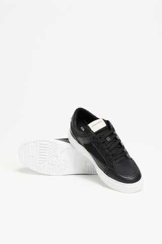 Baskets en cuir de veau - Noir - EA7