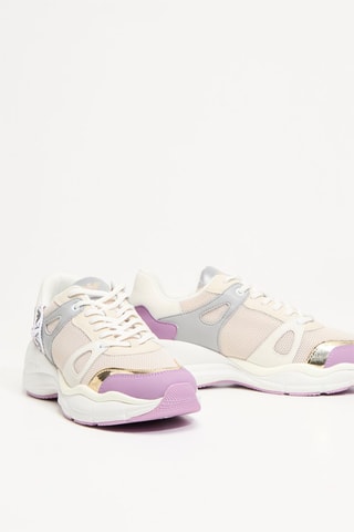 Baskets en cuir - Beige - EA7