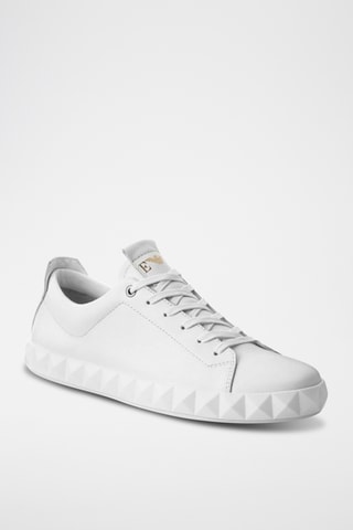 Baskets en cuir - Blanc - Emporio Armani