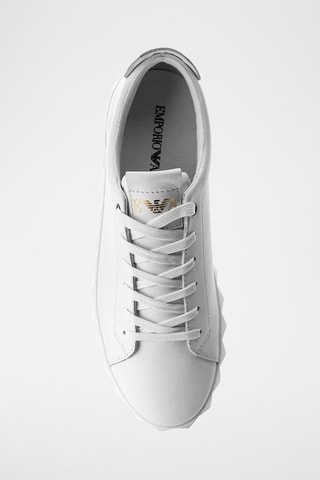 Baskets en cuir - Blanc - Emporio Armani