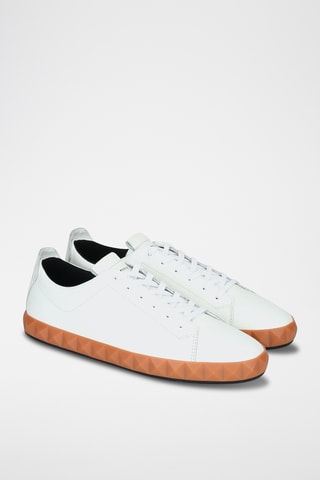 Baskets en cuir - Blanc - Emporio Armani
