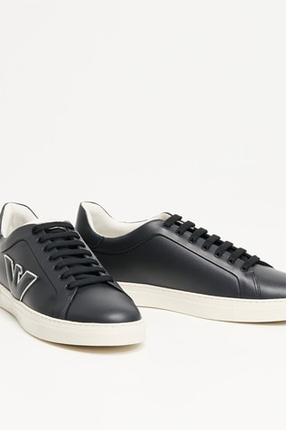 Baskets en cuir - Noir - EA7