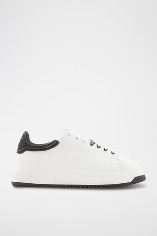 Baskets en cuir - Blanc - Emporio Armani