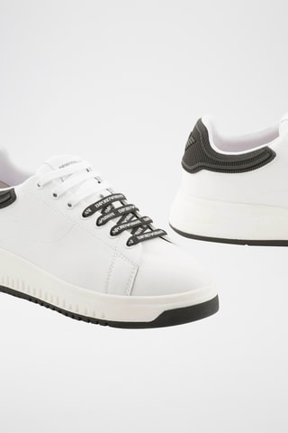 Baskets en cuir - Blanc - Emporio Armani