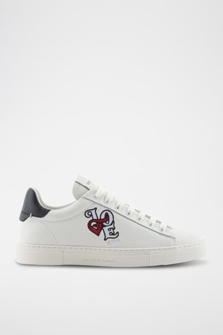 Baskets en cuir - Blanc - Emporio Armani