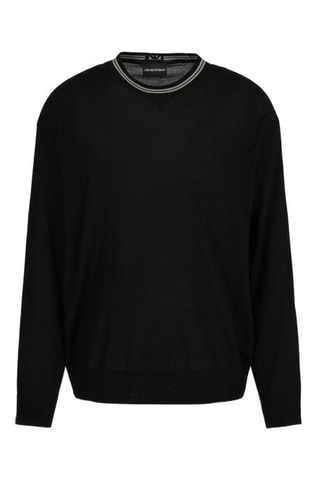 Pull en laine - Noir - Emporio Armani