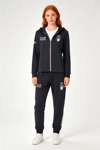 Sweat à capuche et pantalon de survêtement - Bleu nuit - EA7
