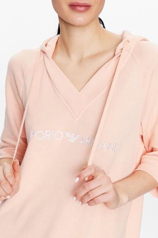 Robe sweat à capuche - Saumon - Emporio Armani