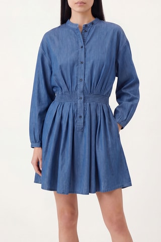 Robe patineuse en jean - Bleu - Emporio Armani