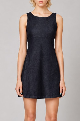Robe patineuse en jean - Noir - Emporio Armani