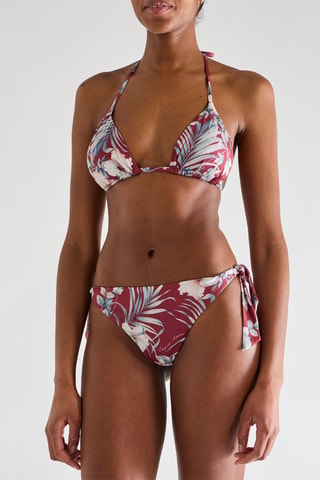 Maillot 2 pièces - Bordeaux et blanc - Emporio Armani