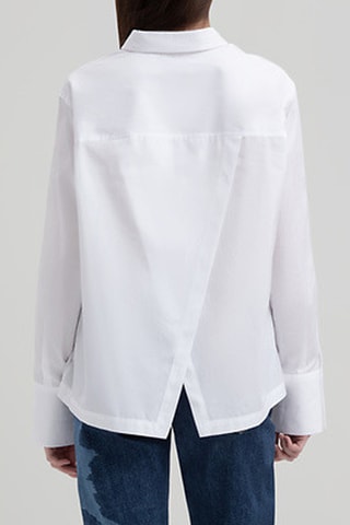 Chemisier loose - Blanc - Emporio Armani