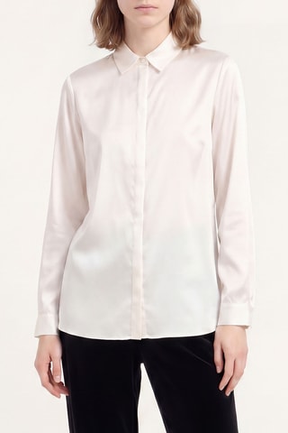 Chemisier en soie - Blanc - Emporio Armani