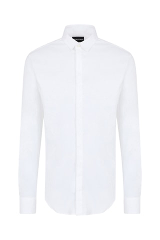 Chemise slim - Blanc - Emporio Armani