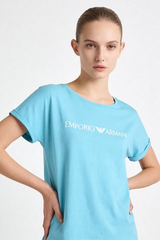 T-shirt - Turquoise - Emporio Armani
