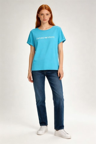 T-shirt - Turquoise - Emporio Armani