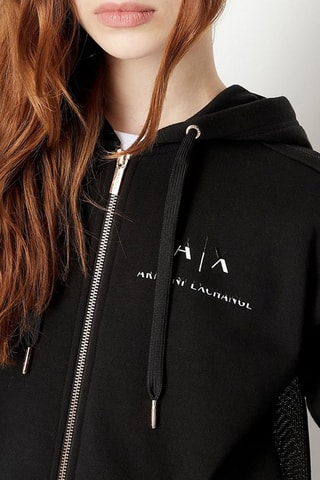 Sweat bi-matière - Noir - Armani Exchange