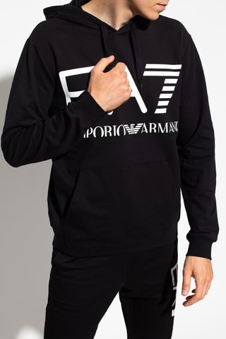 Sweat à capuche - Noir - EA7