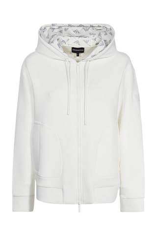 Sweat à capuche - Ecru - Emporio Armani
